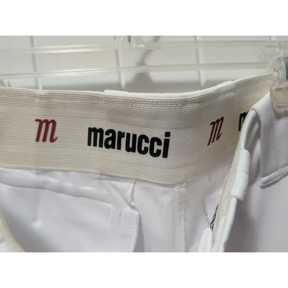 NEW! Marucci White Elite Tapered Short Baseball Pants Men's Size M